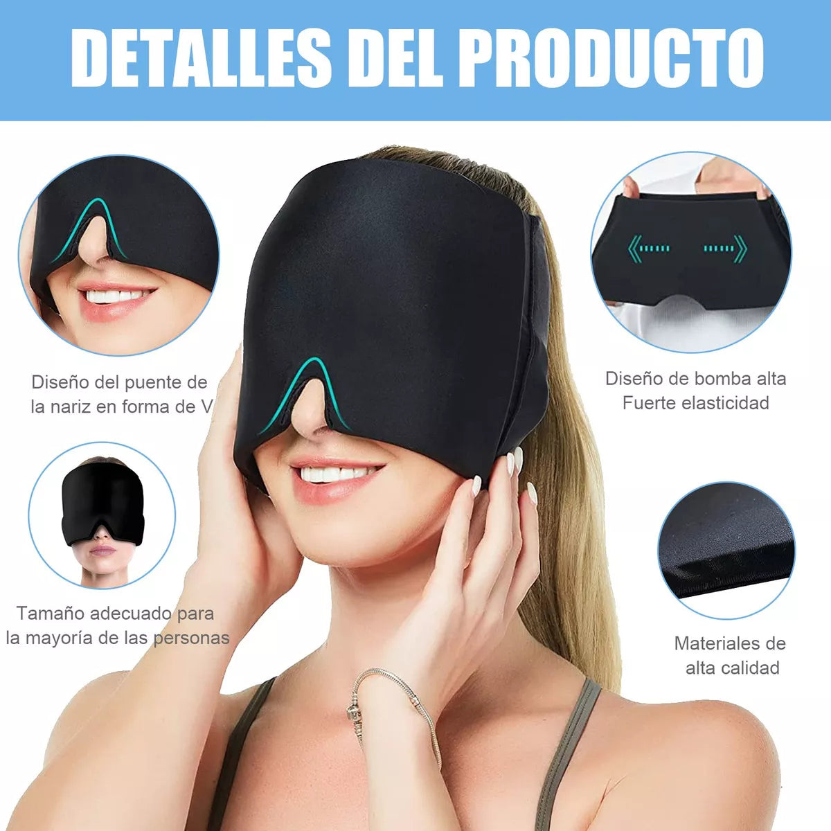 Gorro Gel Alivio Migraña Dolor Cabeza